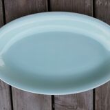 Plat ovale bleu