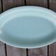 Blue oval dish