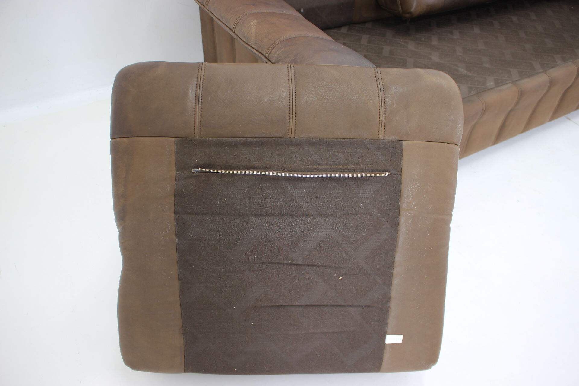 1980s De Sede Brown Leather Sofa, Switzerland