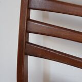 Pair of Scandinavian chairs skaï black