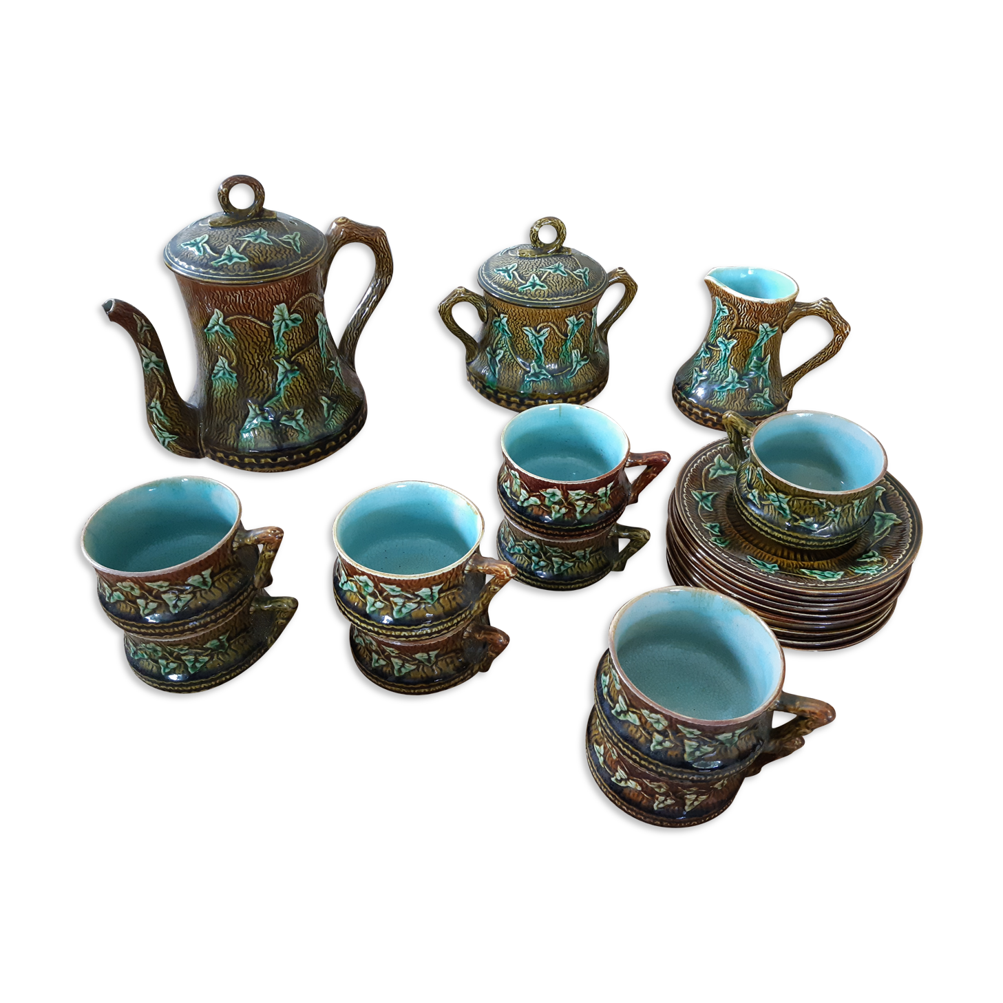 Coffee service in barbotine