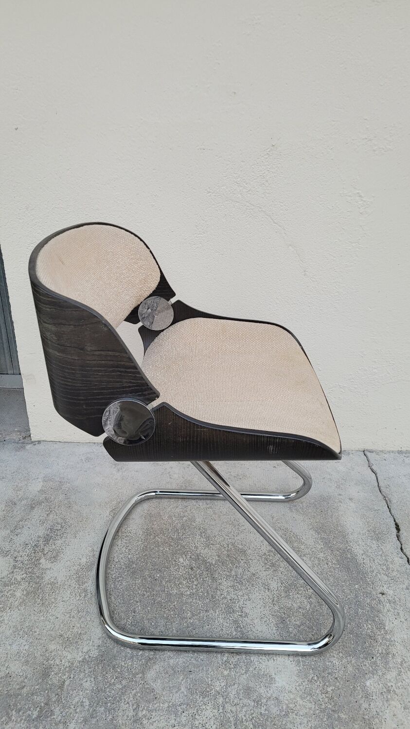 Fauteuil design style Étienne Fermigier 1970 vintage
