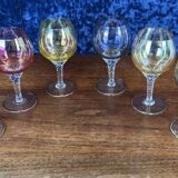 Murano: Vintage wine glasses series with twisted stem