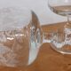 Set of 5 water glasses on feet, grape decoration and Luminarc vine shoot