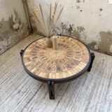 Table basse Herbier ronde Roger Capron