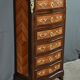 Rosewood and rosewood marquetry chest of drawers, Louis XV style – 2nd half of the 19th century.
