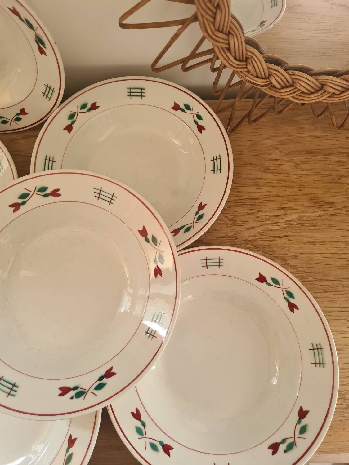 6 soup plates Céranord St Amand