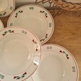 6 soup plates Céranord St Amand