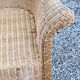 Pair of armchairs and bench in rattan and bamboo from the 60s/70s