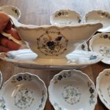 Table service of 108 pieces, Limoges porcelain, Sofafils