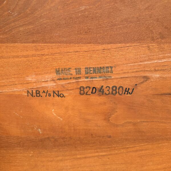 Table basse en teck du milieu du siècle par Niels Retour pour Randers Møbelfabrik, Danemark, 1960