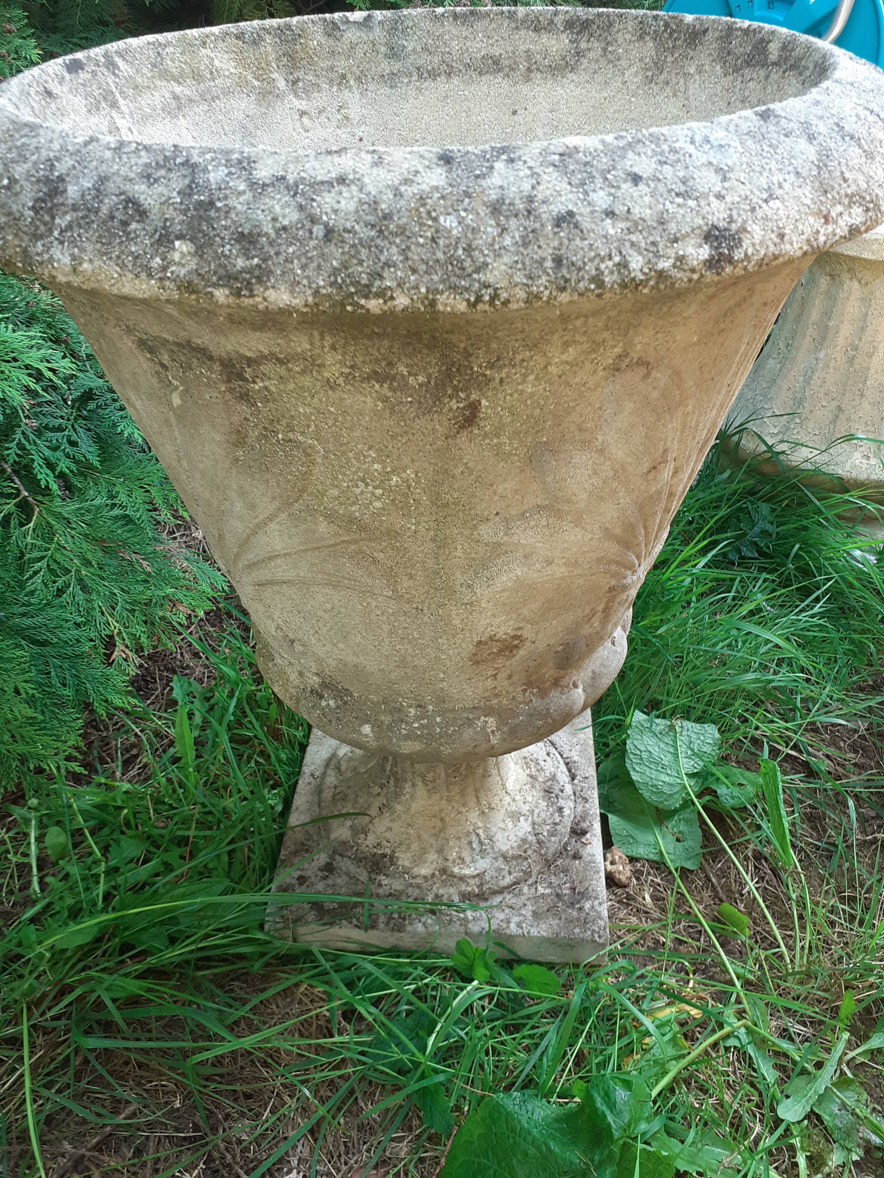 Pair of stone planter medicis