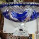 Blue Lorraine crystal cup