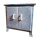 Sideboard enamelled sheet metal school old 50s vintage porcelain