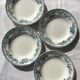 5 assiettes creuses Terre de Fer modèle Guadeloupe Debray bleu