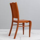 Set of 6 of "Placide of Wood" Chairs by Philippe Starck for Driade, 1989