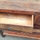 Console 2 drawers in old wood