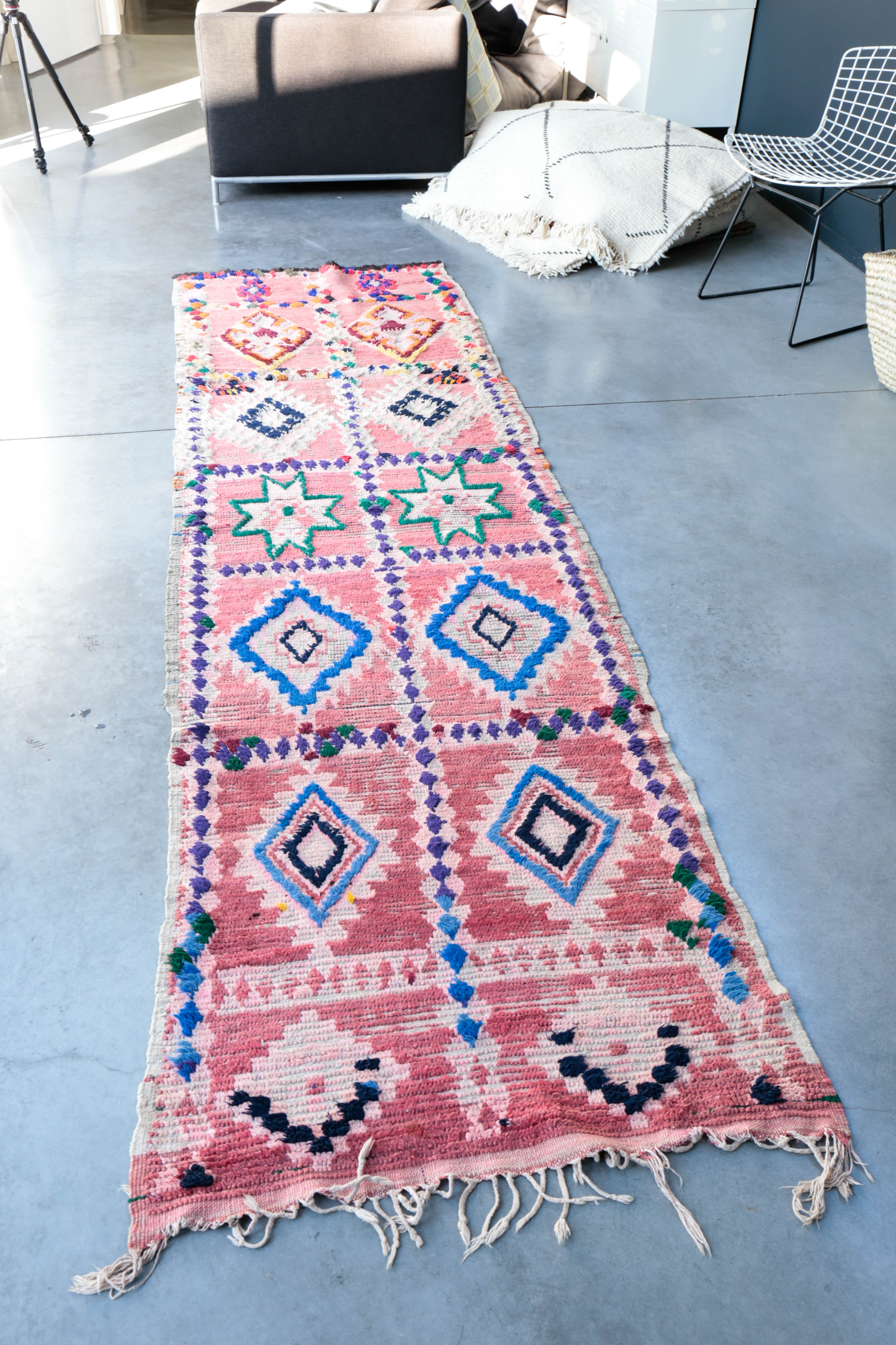 Carpet boujad vintage 310 x 89 cm