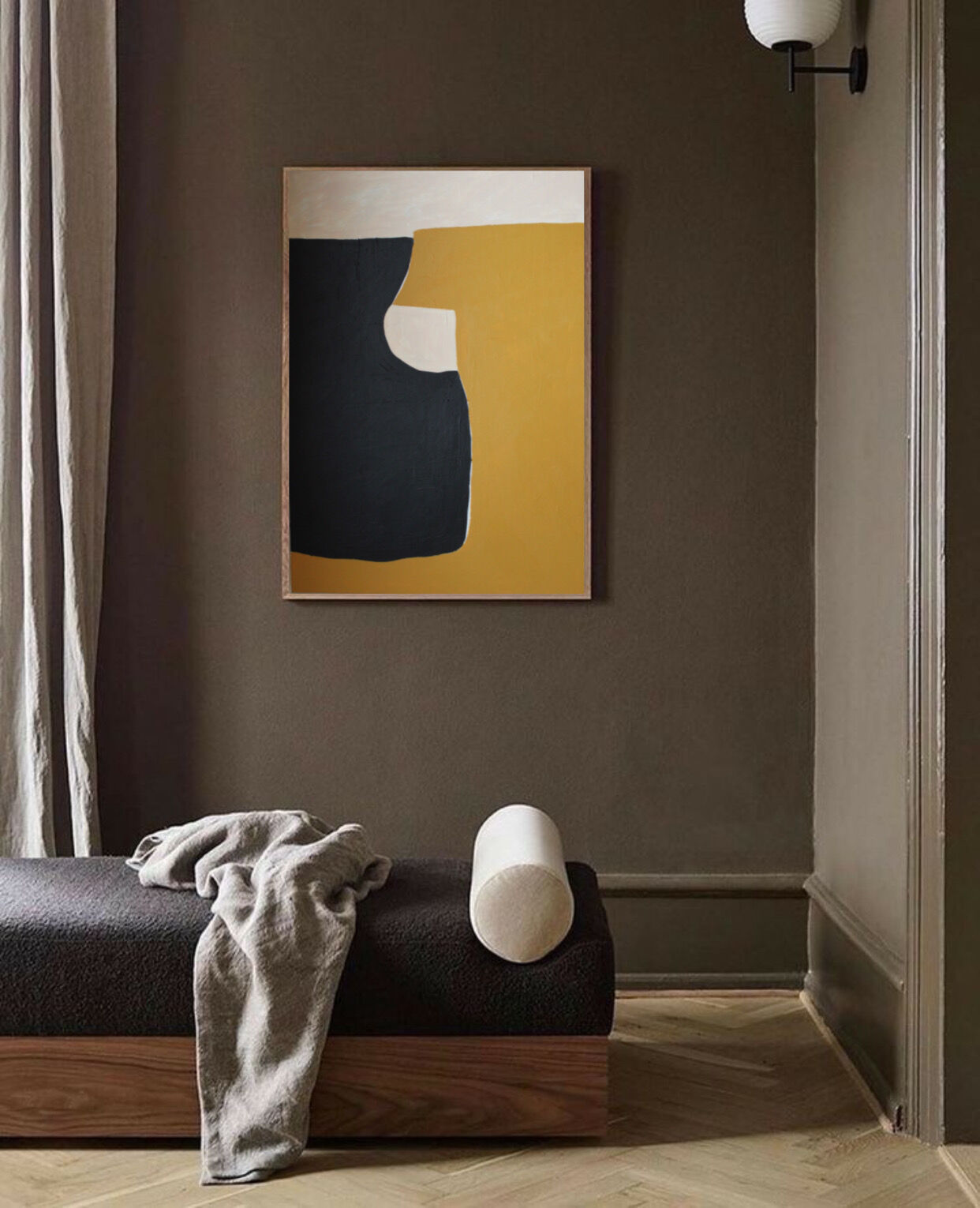 Black ochre paint