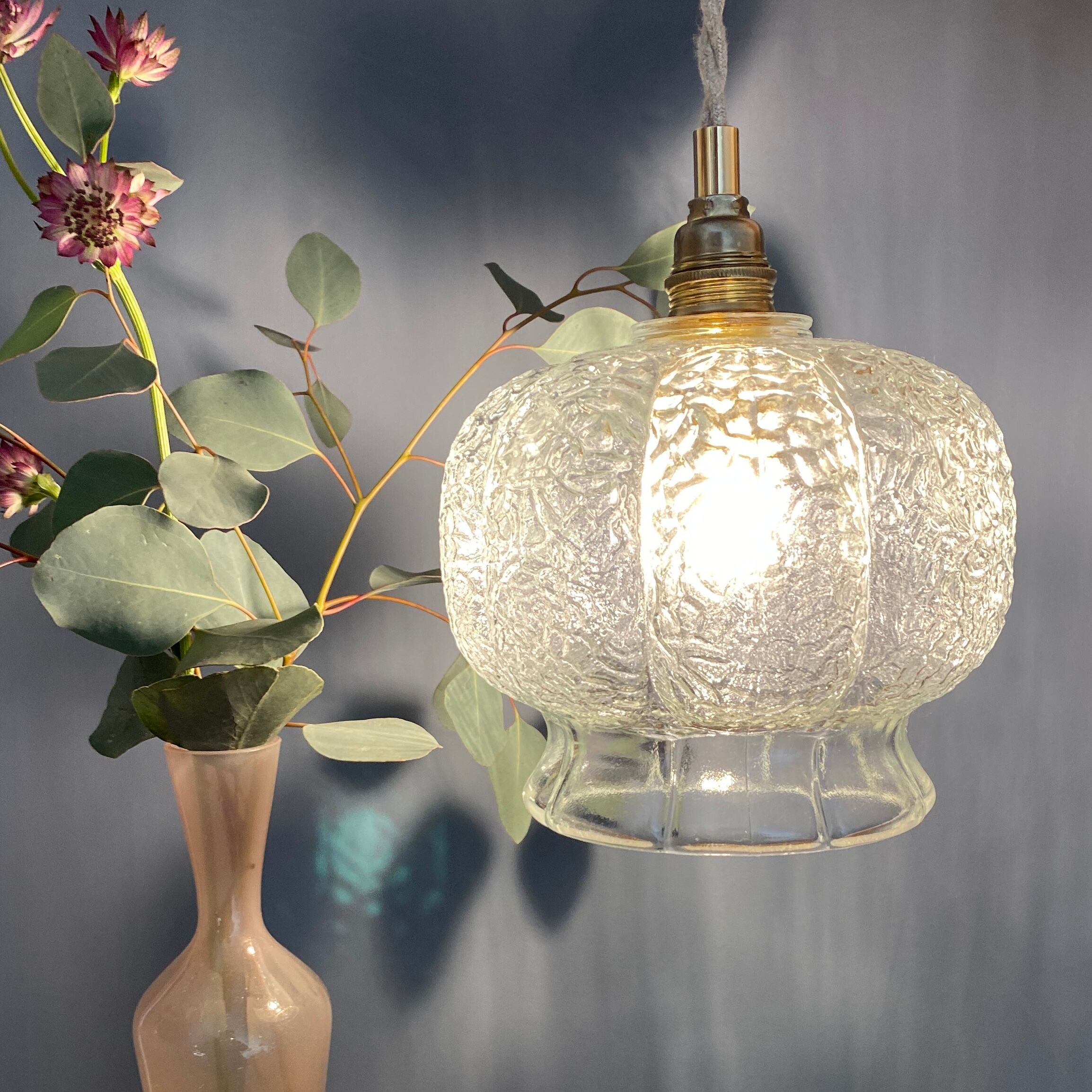 Vintage glass globe walker