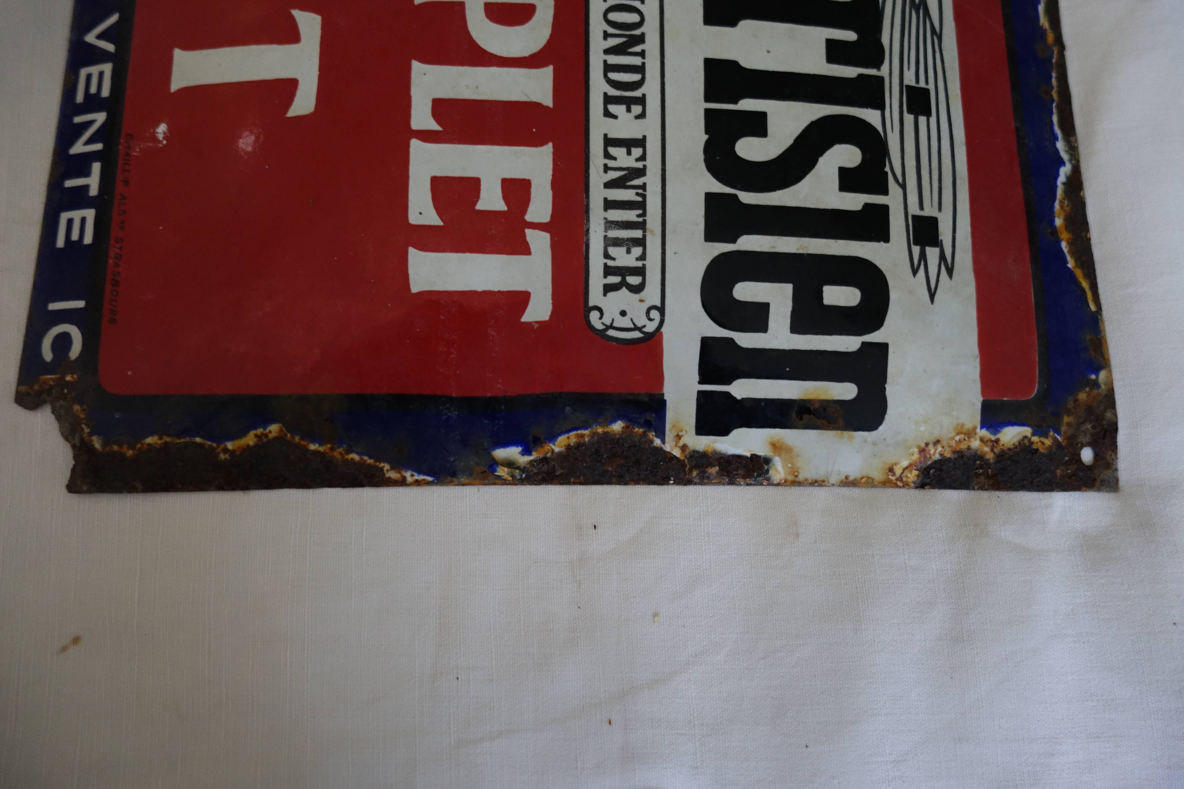 The parisian enamelled plate