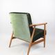 Vintage green velvet armchair, 1970