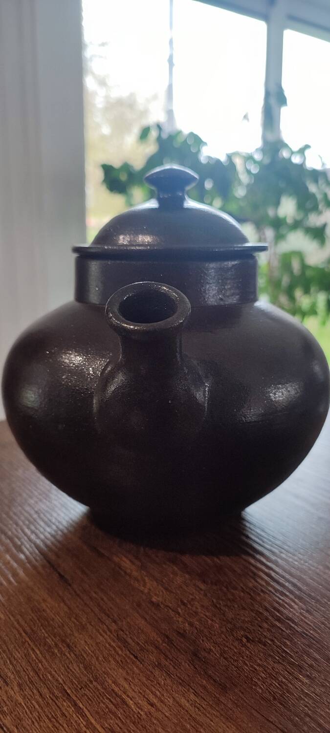 Jean Dubost glazed stoneware teapot