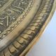 Art top oriental work solid brass vintage diameter 44 cm
