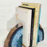 Sujetalibros de ágata azul. Brasil, 1990s.