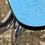 Mismatched formica chairs and stool 1960
