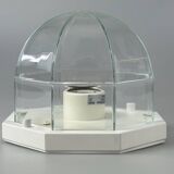 60s 70s ceiling lamp Glashütte Limburg Germany Plafoniere glass & metal