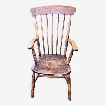 Old wooden armchair