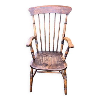 Old wooden armchair