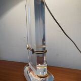 Lucite and brass lamp from the 70s