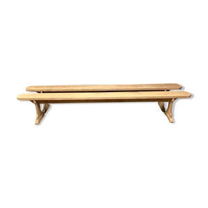 Paire de bancs massif