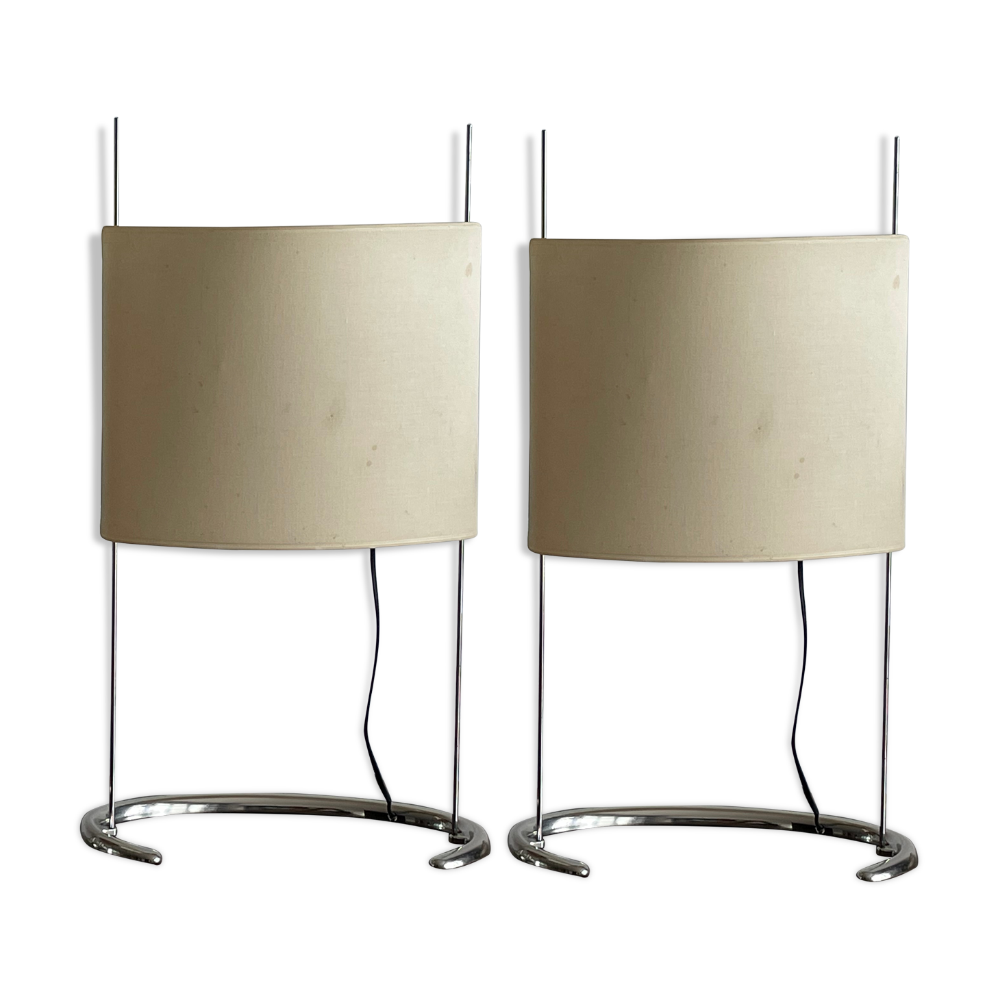 Pair of large "Gala" lamps by Paolo Rizzato, 1970s