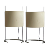 Pair of large "Gala" lamps by Paolo Rizzato, 1970s