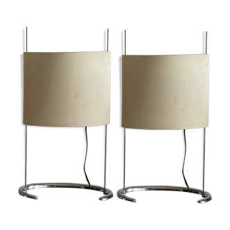 Pair of large "Gala" lamps by Paolo Rizzato, 1970s
