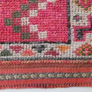 Shades Of Pink Beige Antique Vintage Runner Rug, 89x322Cm