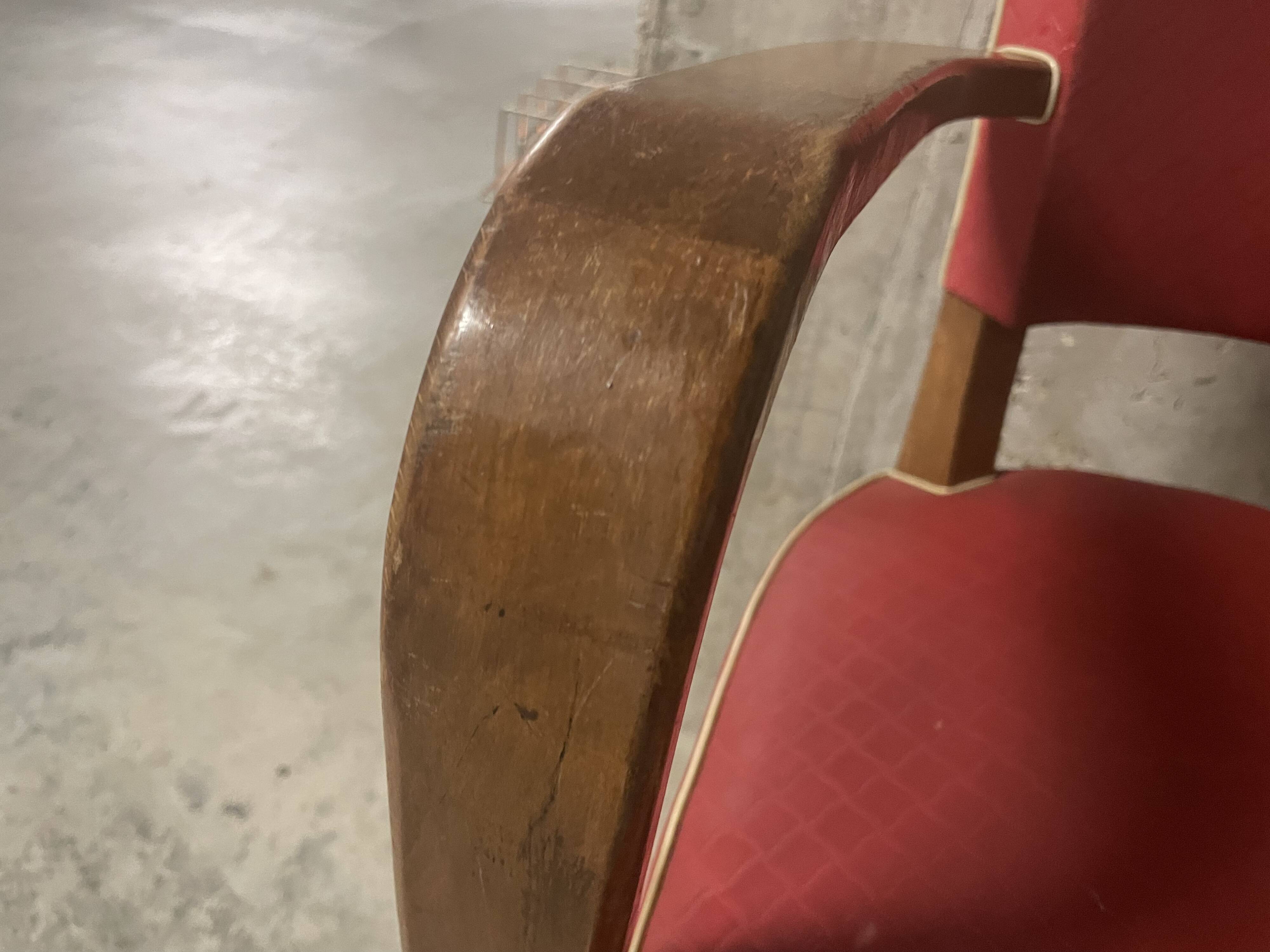 Pair of bridge armchairs from the 1950s