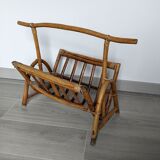 Vintage rattan magazine holders