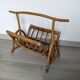 Vintage rattan magazine holders