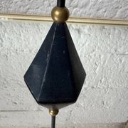 Bougeoir en bronze design Memphis, années 80