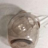 Carafe verseuse en verre soufflé bullé