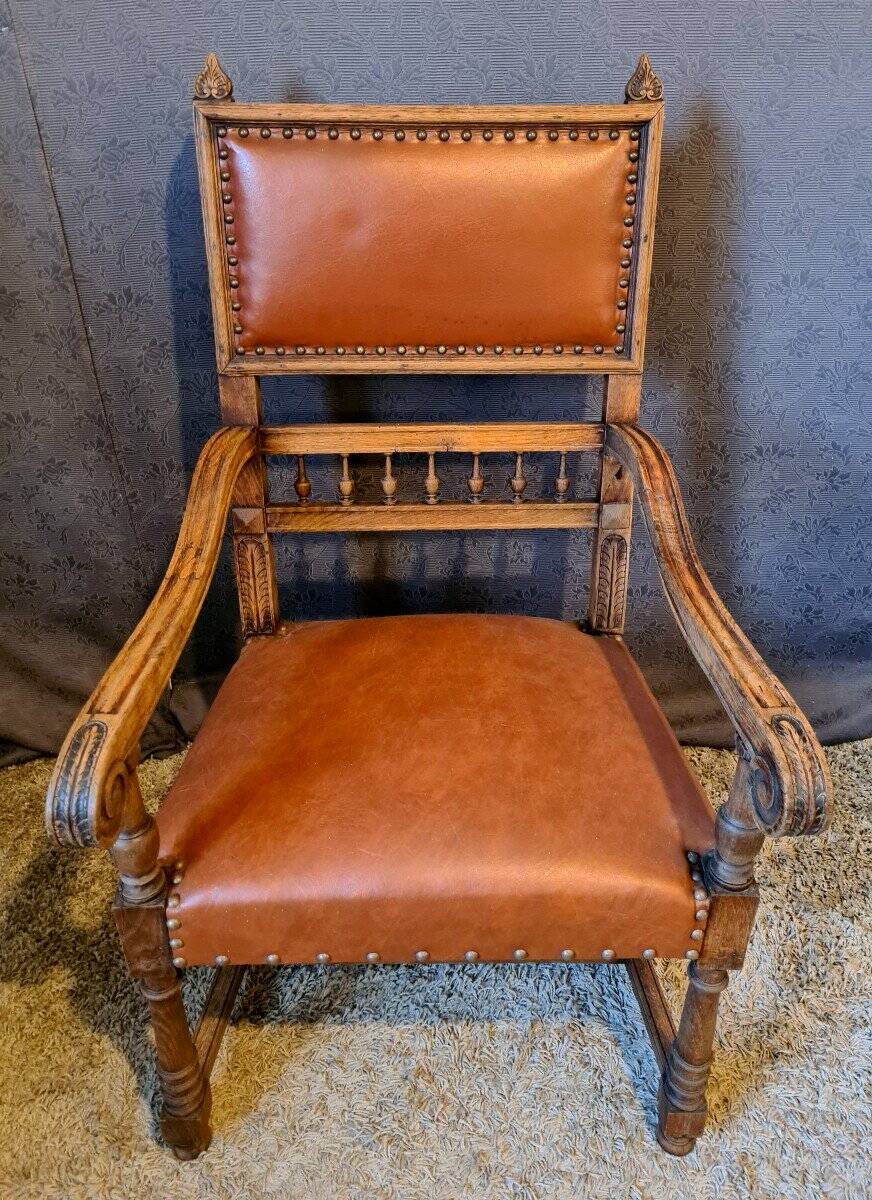 20th century oak armchair