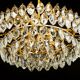Lustre Bakalowits in brass and crystal glass, Austria, 1960s
