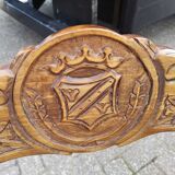 Old chair with wood carving