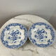 Assiette creuse ancienne Sarreguemines — Collection Shanghai lot de 2