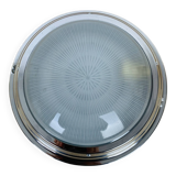 Holophane chrome porthole wall light, ceiling light