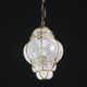 Venini Amazing Venetian Lantern in Murano Reticello Glass, 1950s